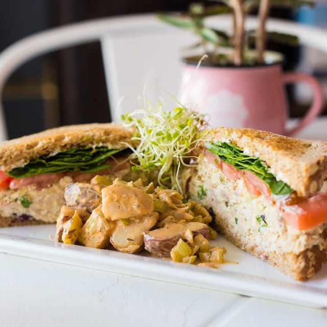 Cranberry Chicken Salad Sandwich.