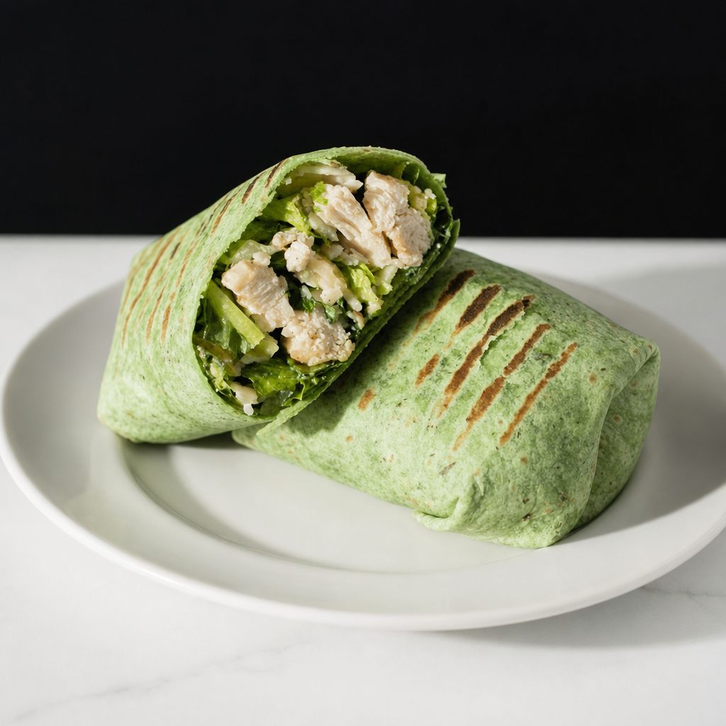 Chicken Caesar Wrap Sandwich.