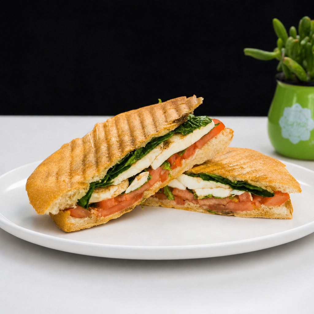 Pressed Caprese Sandwich.
