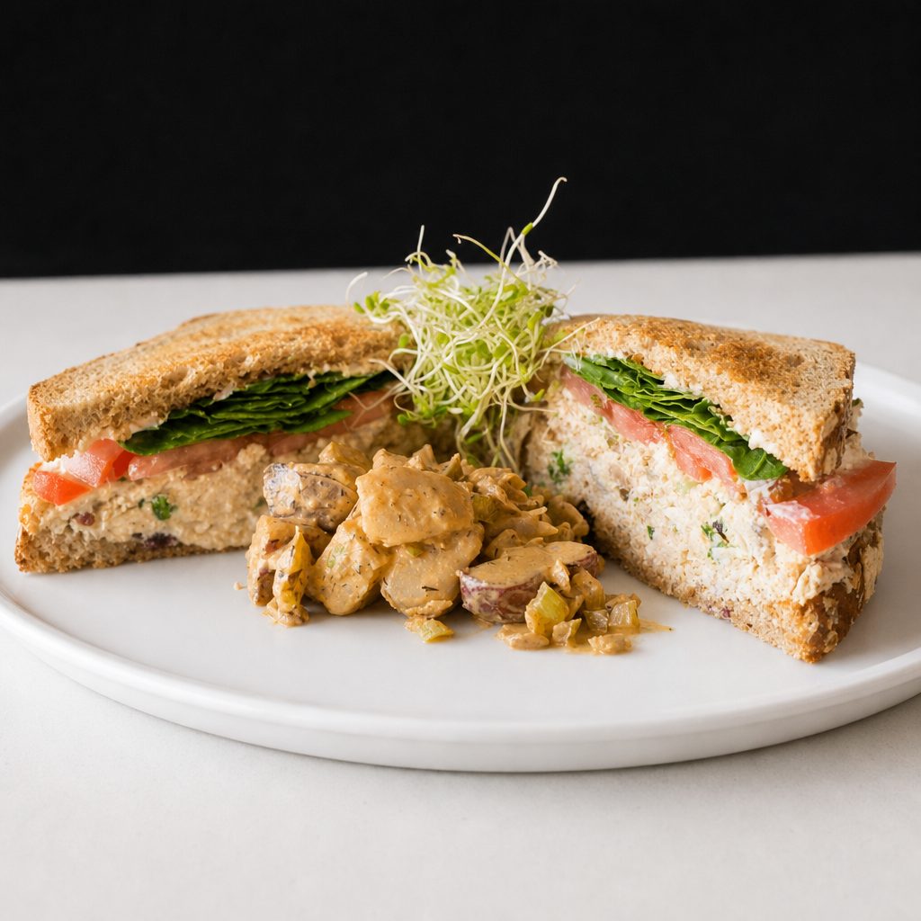 Cranberry Chicken Salad Sandwich.