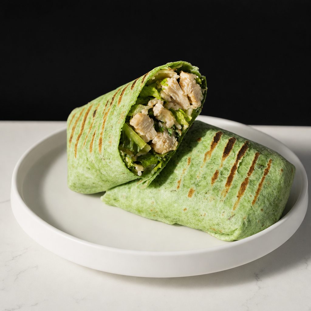 Chicken Caesar Wrap Sandwich.