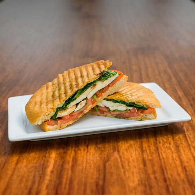 Pressed Caprese Sandwich.