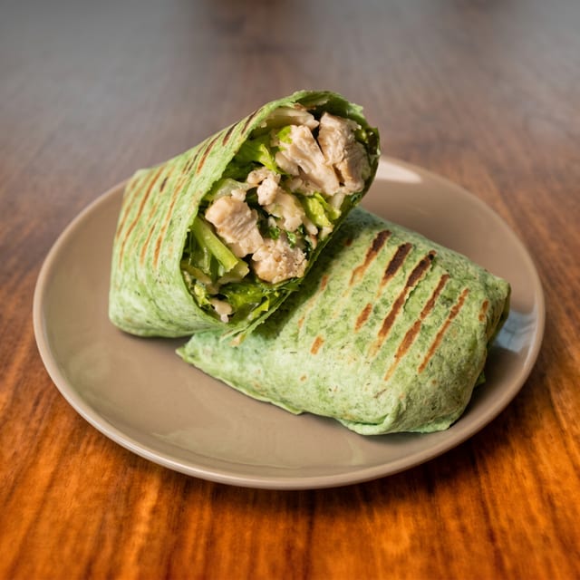 Chicken Caesar Wrap Sandwich.
