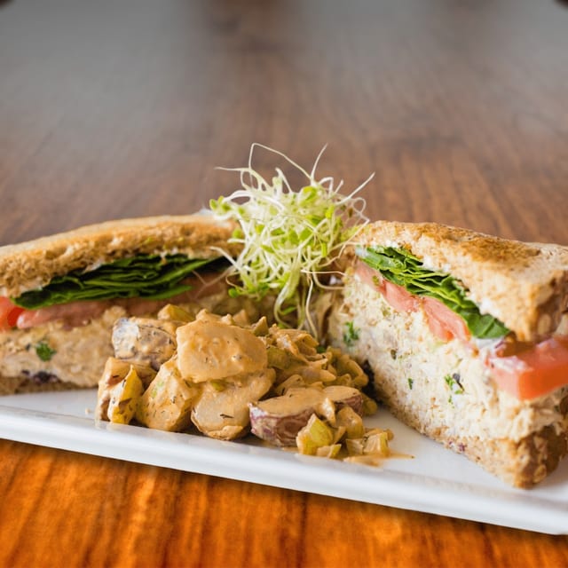 Cranberry Chicken Salad Sandwich.