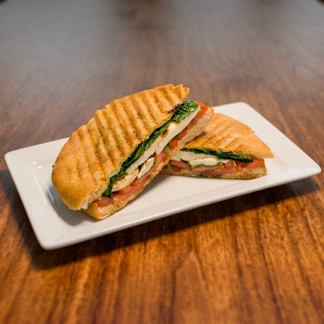 Pressed Caprese Sandwich.