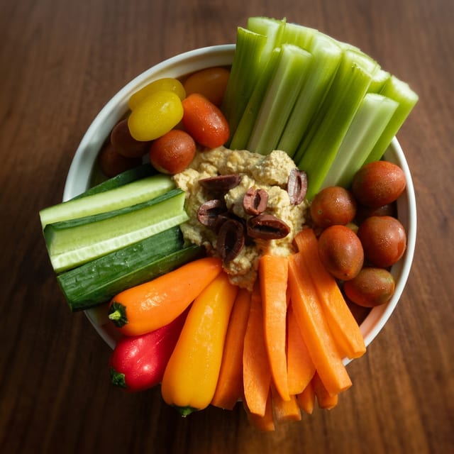 Hummus & Veggies.